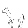 Camel Coloring Book Page