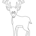 Deer Coloring Pages 014