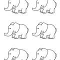 Elephant Craft and Activities Coloring Book Page