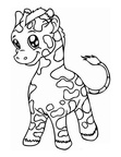 Baby Giraffe Coloring Book Pages