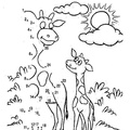 Giraffe Craft and Activities Coloring Book Pages