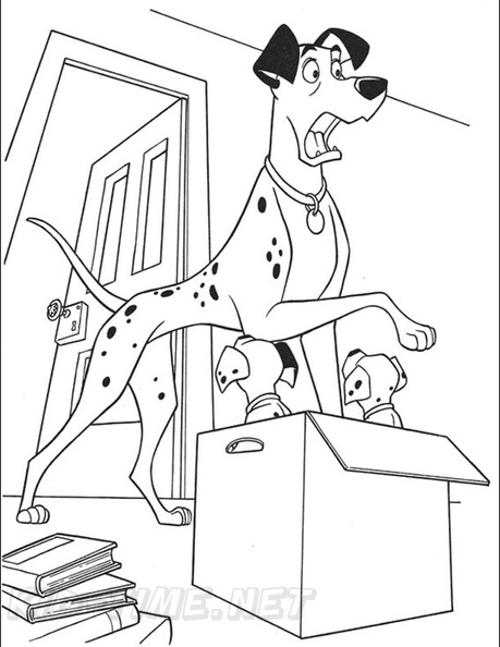 101 Dalmatians Coloring Book Page | Free Coloring Book Pages Printables