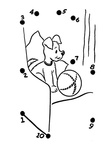Connect The Dots Coloring Book Page