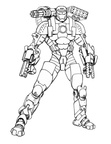 Iron Man Coloring Book Page