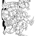 Ninja Turtles Coloring Book Page