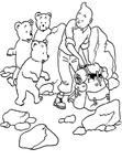 Adventures of Tintin Coloring Book Page