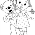 Andy Pandy Coloring Book Page