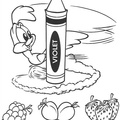Baby Road Runner Baby Looney Tunes Coloring Book Page