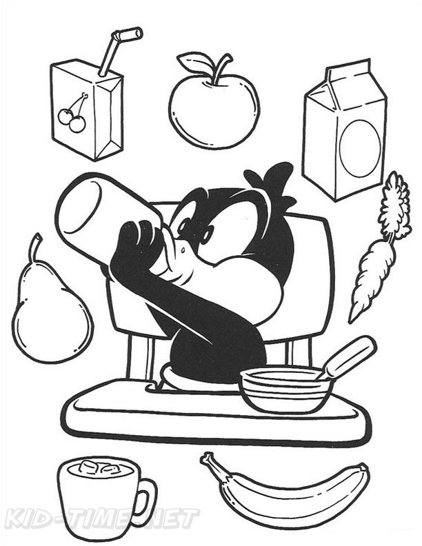 all baby looney tunes coloring pages