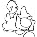 Duck Basic Shapes Toddler Beginner Coloring Book Page