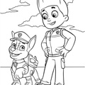 Chase Paw Patrol Coloring Book Page