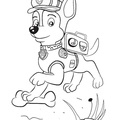 Chase Paw Patrol Coloring Book Page