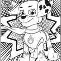 Marshall Paw Patrol Coloring Book Page