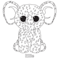 Ellie Elephant Beanie Boo Coloring Book Page