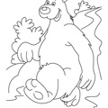 Brown Bear Coloring Book Page