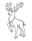 Deer Coloring Pages 022