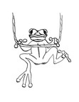 Frog Coloring Book Page