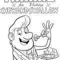 Cloudy with a Chance of Meatballs Coloring Book Page