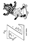 Z Zebra Animal Alphabet Coloring Book Page