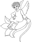Fairy Fairies Coloring Book Page
