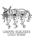 Chinese New Year Coloring Book Page