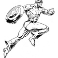 Captain America Coloring Book Page