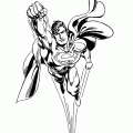 Superman Coloring Book Page