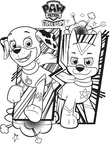 Super Pups Dogs Paw Patrol Coloring Book Page