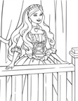 Princess Barbie Coloring Book Page