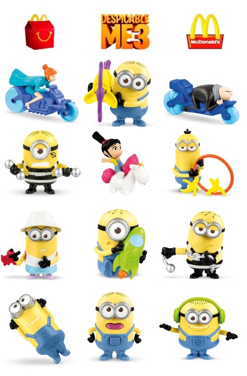 Mcdonald's 2017 Despicable Me 3 Minions Happy Meal Toy #2 ROCKET RACER MINION 