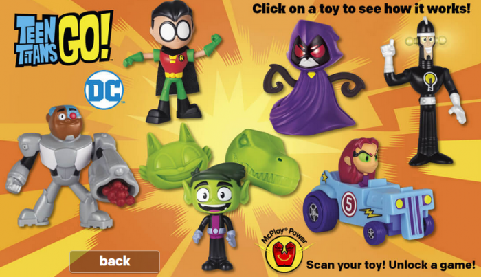 McDonald’s Happy Meal Toys – February 2017 – Teen Titans – Kids Time