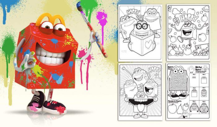 McDonald’s Happy Meal Coloring and Activity Sheets – Kids Time