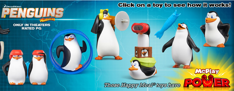 Details about   McDonald's 2014 Penguins Of Madagascar Kowalski Launcher Happy Meal Toy 