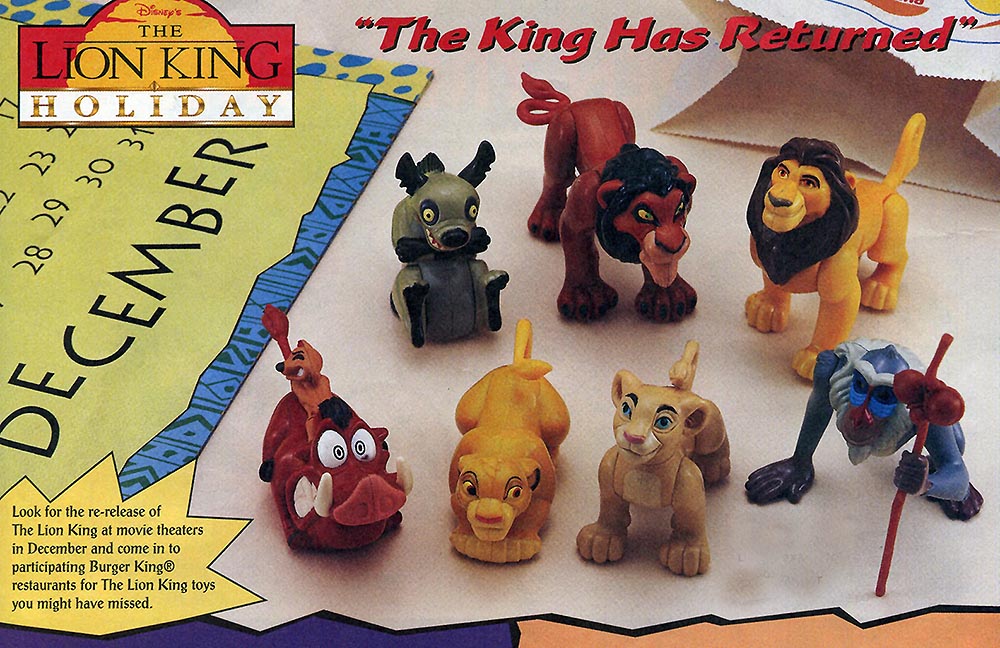 lion king mcdonalds toys 1994