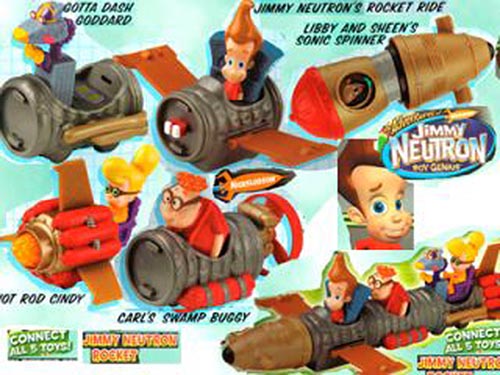 Details about   Jimmy Neutron Boy Genius ROCKET with Jimmy 4" Wendy's Kids Toy 2003 