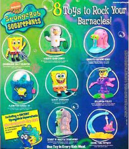 Details about   Spongebob Squarepants Burger King Kids Meal Toys 6 Figures Movie 