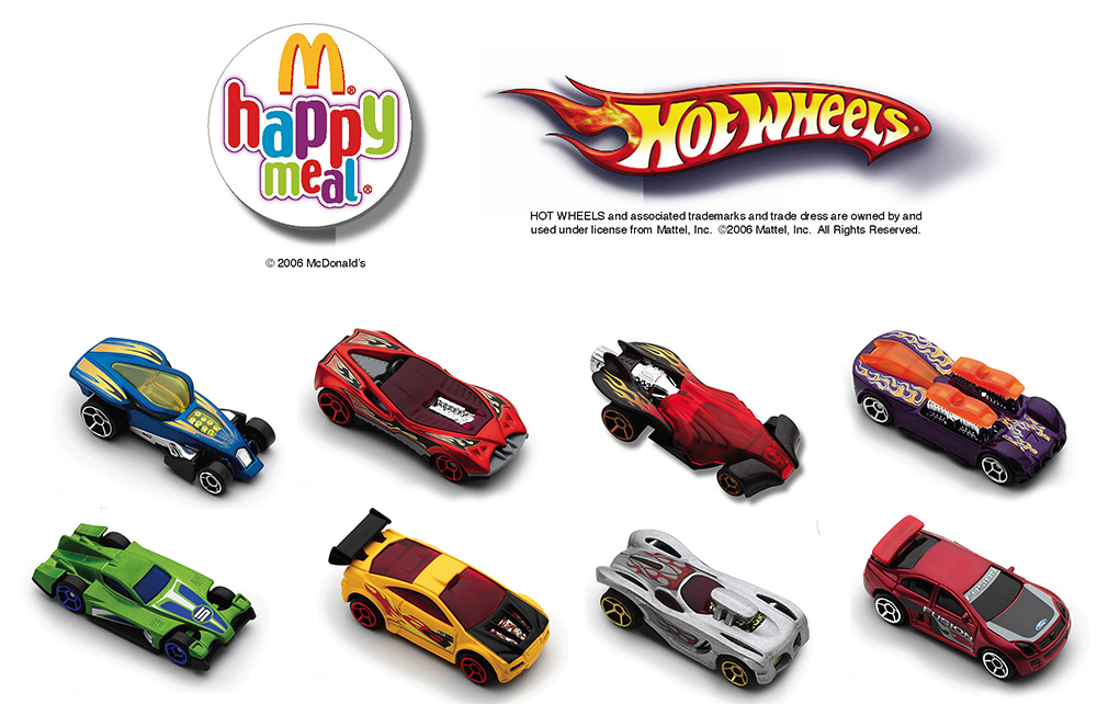mcdonalds happy meal toys hot wheels