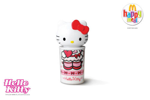 Hello Kitty 2002 Cd Holder With Body Art Tattoos McDonald's Happy Meal toy NEW