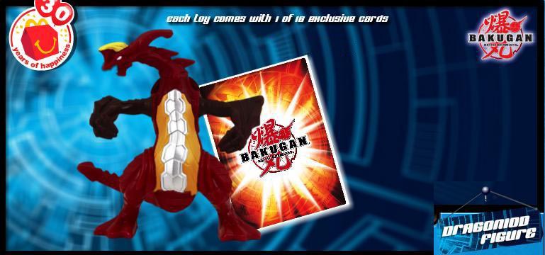 2009 Bakugan Battle Brawlers McDonald’s Kids Meal Toy • #4 Hydranoid Figure NEW 