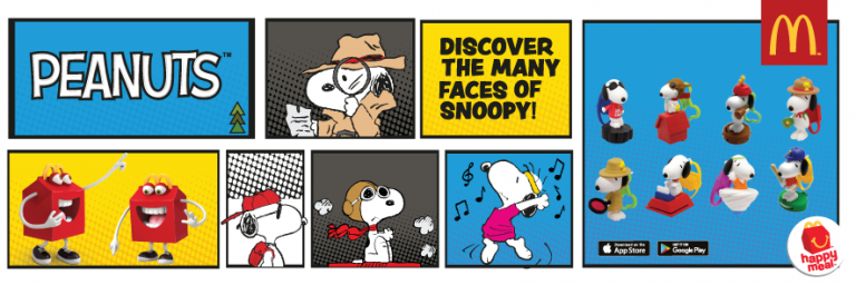 mcdonald's 2018 snoopy complete set of 10