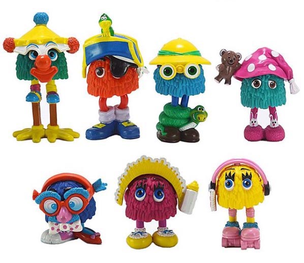 LOOSE LOT 8 McDonald's 1989 FUNNY FRY FRIENDS Fry Kids Girl Boy INCOMPLETE 