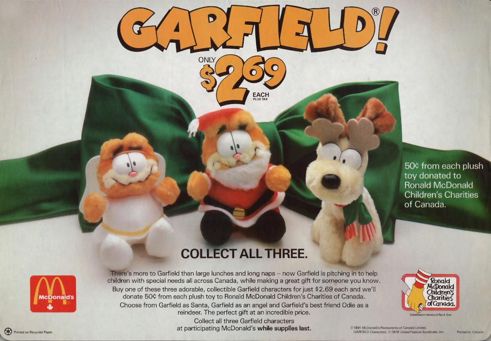 1991-garfield-christmas-holiday-plush-mcdonalds-happy-meal-toys