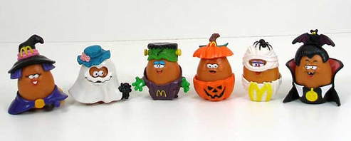 McDonalds Halloween McNugget Buddies 1992 Complete Set Lot 6 Happy Meal Toy NEW 