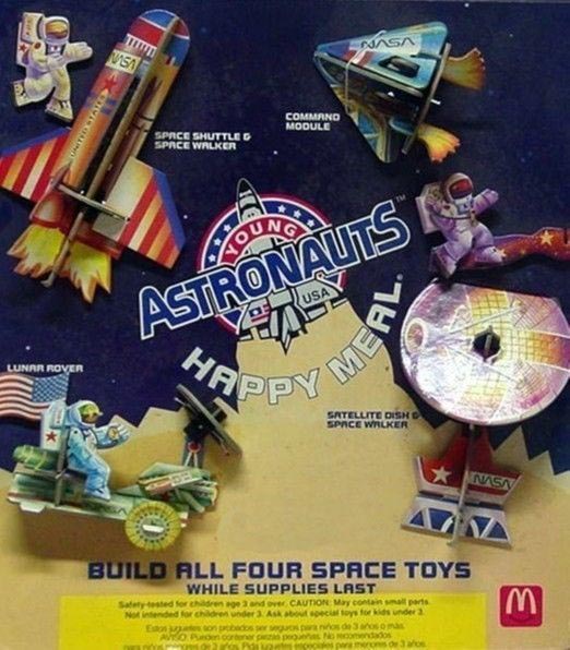 SEALED!! Details about   1992 McDonald’s/Space Camp UNDER 3 Happy Meal Toys/Lunar Rover