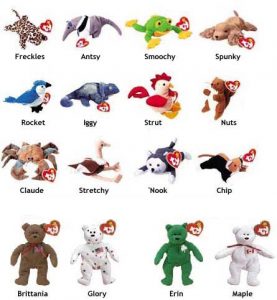 McDonald’s Happy Meal Toys 1999 – Teenie Beanie Babies – Kids Time