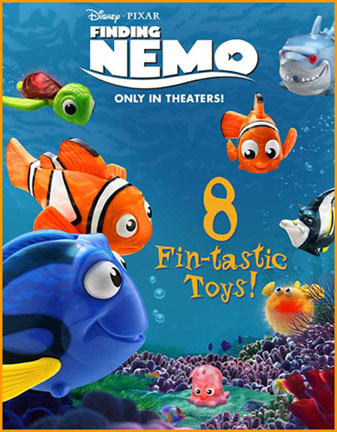 Mint Condition Never Hung Disney Pixar Finding Nemo McDonalds Exclusive Poster 