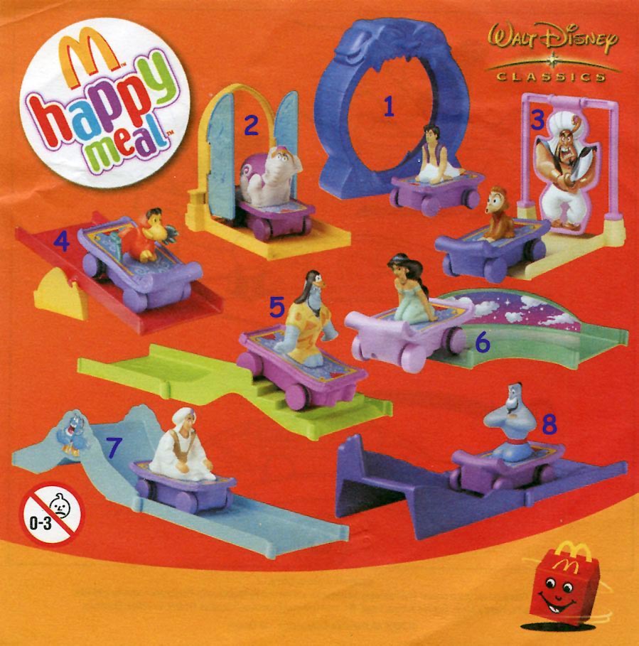 McDonald&#39;s Happy Meal Toys March 2004 – Aladdin – Kids Time