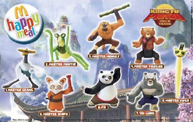 McDonald's 2008 Dreamworks Kung Fu Panda Master Mantis Happy Meal Toy #6 Sealed 