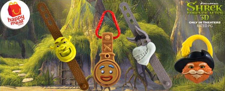 McDonald's 2010 DreamWorks Shrek Forever Movie Watches-Pick Your Favorite! 