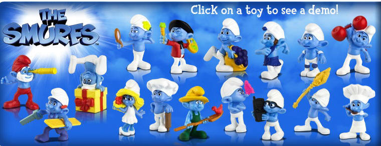 McDonald's Happy Meal Toy Smurfs 2 Handy Toy 3 New 2013 